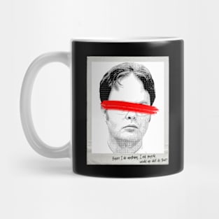 Dwight Schrute Quote Portrait Mug